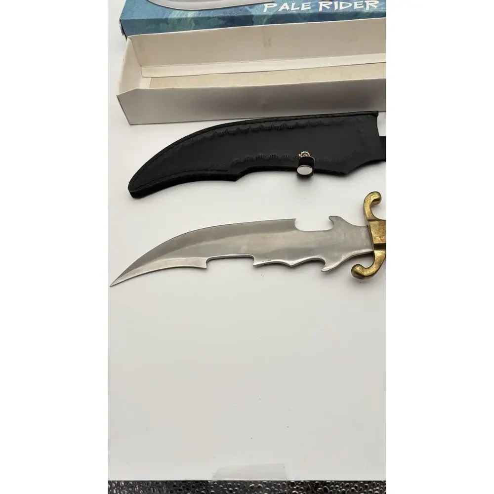 Frost Cutlery Pale Rider Bowie Knife CW-217WW WINE PAKAWOOD HANDLE
